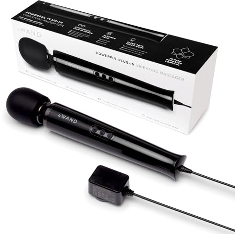 Le Wand Powerful Plug-In-Vibrationsmassagegerät, Schwarz, 34 cm