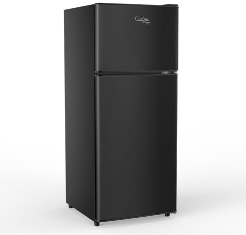 Cucina Magica Mini Fridge with Freezer, 3.8 Cu.Ft Small Fridge, Dorm Fridge