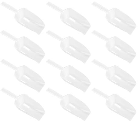 HDGSAFD 12-Teilige Schaufel, Transparente Plastikschaufel, Mehrzweckschaufel, Wiederverwendbarer Löffel, Sandschaufel Für Kinder, Küchenschaufel.