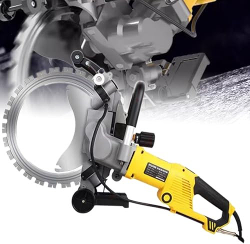 ExoticaBlend Sega Circolare per Calcestruzzo, Sega Elettrica per Calcestruzzo - Scanalatrice per Muri - Abbattimento Polveri ad Acqua - Calcestruzzo Toroidale a 2200 Giri/Min