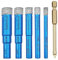 Dalephoric 6 Piezas Brocas de Diamante, Brocas Porcelanico, 6, 8, 10, 12, 14 mm Diamante Sierras de Corona y 6mm Broca de Carburo, Perforación Húmeda y Seca, para Azulejos, Vidrio, Granito, Mármol