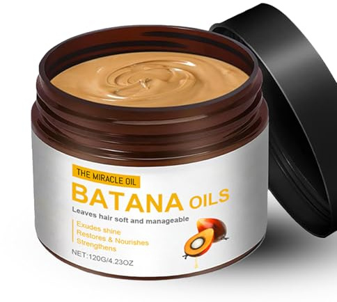 Natural Raw Batana Oil for Hair - 100% Pure & Organic Bantana Oil for Hair Thickening, Strengthening & Shine - Deep Scalp Nourishment & Repair for Dry, Damaged, Thinning Hair & Split Ends