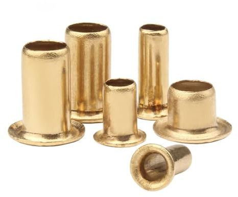 Remaches huecos, 100/200 piezas M3 M3.5 M4 M5 M6, remaches tubulares huecos de latón de doble cara for placa de circuito impreso (M4x8, 100 piezas)(M5x8 100PCS)