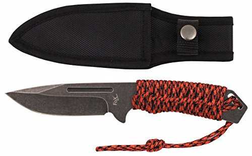 MFH Messer, Redrope Stonewashed Jagdmesser Trapper Outdoormesser Ritter Mittelalter Survival Klein oder Groß (Groß)