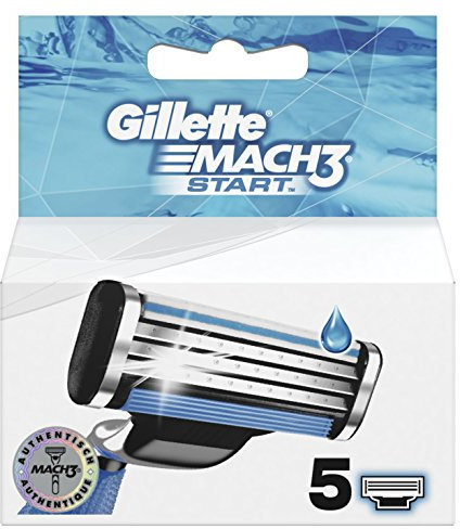 Auslaufmodell Gillette Mach3 Start Rasierklingen für Männer, 5 Stück