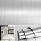 Livelynine 40CMX10M Klebefolie Silber Edelstahl Selbstklebende Folie Metallic Folie Selbstklebend Möbelfolie Kühlschrank Folie Geschirrspüler Schränke Spritzschutz Küche Selbstklebend Dekorfolie