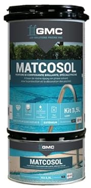comus GMC MATCOSOL PISCINE BLANC 3,5L - Peinture piscine grande résistance au chlore