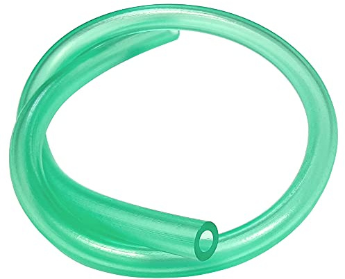 1M SILICONE TUBE GREEN HOSE 2.2MM 3MM 4MM 5MM 6MM 7MM PETROL FUEL WATER LINE MOTORCYCLE CAR LAWNMOWER GRASS TRIMMER (Øin-out: 7x12mm)