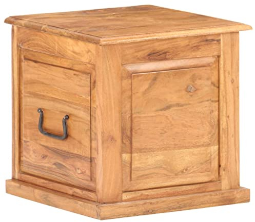 vidaXL Coffre 40x40x40 cm Bois d'acacia Solide