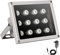 Univivi IR Strahler, 12 LEDs Weitwinkel-IR Scheinwerfer für Nachtsicht, 850nm Wasserdichtes LED-Infrarot Licht mit 12V DC-Netzteil für IP-Kamera, CCTV-Überwachungskamera für Innen-und Außenbereich