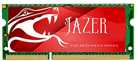 JAZER Memoria RAM DDR3L 4 GB 1600 MHz (PC3 12800 204-Pin CL11 1.35 V SODIMM módulo de memoria portátil verde