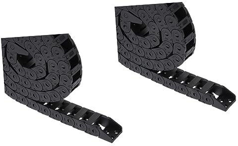 ULTECHNOVO 2pcs Drag Chain Cable Wire Carrier for Machine Tool Cnc Router Flexible Nylon Chain Cable for Printer for Cnc Machine