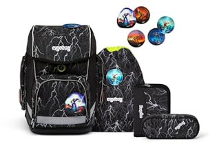 ergobag cubo Set ergonomischer Schulrucksack Klassisch 6-teilig 1. Klasse Grundschule