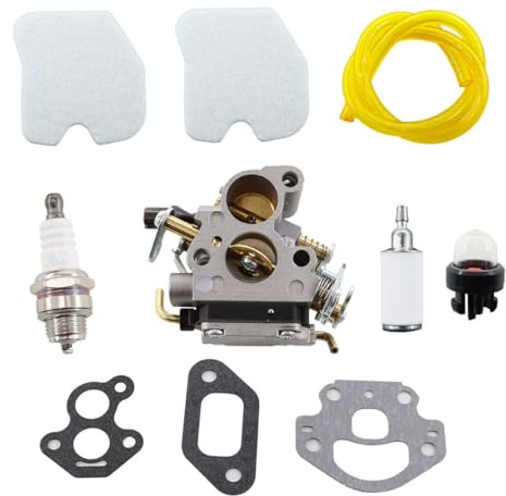 MCHNIC Vergaser mit Dichtung Luftfilter Benzinfilter für Husqvarna 235 235E 236 240 240E 120 MARK II Ersetzt 574719402 545072601