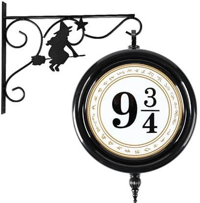 9¾ Platform Sign Light Platform 9 3/4 Sign Light-Rechargeable Remote Control Hanging Wall Lamp Halloween Decorations Holiday Magic Lamp Gift for Movie Fans