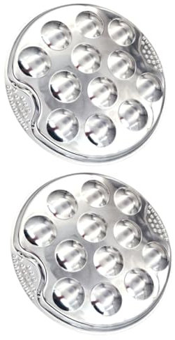 BESTonZON 2stücke Schneckenbackform Aus Edelstahl Schneckenteller Mit Rillen-design Schneckenschale Für Einfache Handhabung Spülmaschinengeeignet
