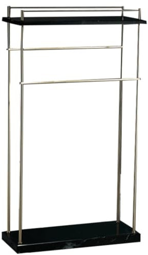Handtuchhalter Stehend Handtuchleiter Stehend Deckenhalter Aus Metall Mit Ablagefläche, Freistehender Handtuchhalter, 2-stöckiger Handtuchständer, Handtuch-Trockenständer Handtuchständer Freistehend H