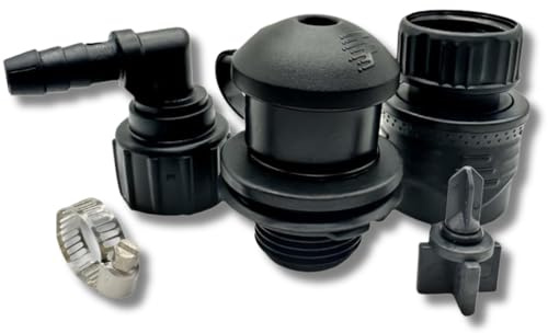 Outboard-Schnellanschluss-Spülkit für Mercury- Suzuki- Yamaha- & Honda-Bootsmotoren – Marine-Spüladapter mit Cowling-Dichtung & Schnellanschluss–UV-beständig & langlebiges, glasfaserverstärktes Nylon