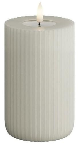 Deluxe Homeart Real Flame Shape Candle Sand, 8 x 12,5 cm