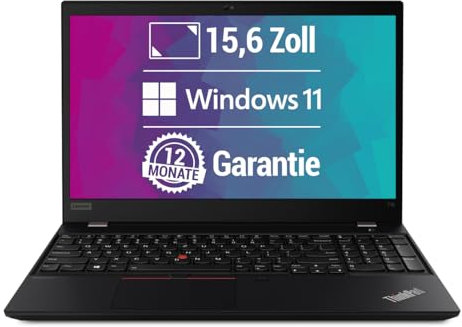 Lenovo ThinkPad T15 G1 Laptop | 15.6 Zoll | 1920 x 1080 | Intel Core i5-10310U | 16 GB DDR4 RAM | 512 GB NVMe | DE-QWERTZ | Windows 11 Pro | 1 Jahr Garantie | (Generalüberholt)