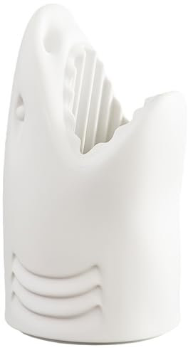 HAIXHX Sharks Plastic Umbrella Holder for Umbrellas Canes Hiking Poles Wallpapers Rolls, Modern Umbrella Rack Stand for Entryway Home Office Hotel Indoor Outdoor(White)