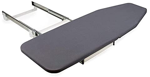 Tabla De Planchar Oculta, Tabla De Planchar Plegable con Rotación De 180 Grados, Tabla De Planchar Retráctil Extraíble para Armario, Fácil De Instalar,Silver Grey