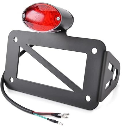 DINGYIG Für H&Arley Für Cafe Racer Für S&uzuki Motorrad Universal Rücklicht Seite Montieren Kennzeichen Halterung Licht