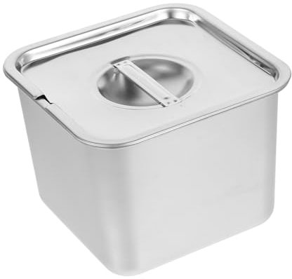 Alipis Edelstahl Eiscremebehälter Mit Deckel Luftdichter Gefrierbehälter Für Selbstgemachtes Eis Joghurt Und Desserts 16cm Leicht Zu Reinigen Langlebig Und Kompakt