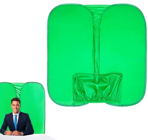 Greenscreen-Stuhl, Streaming Greenscreen-Stuhl, doppelseitiger Fotografie-Hintergrund, Video-Studio-Anrufe, Streaming, Greenscreen-Hintergrund für Webcam-Livestreaming