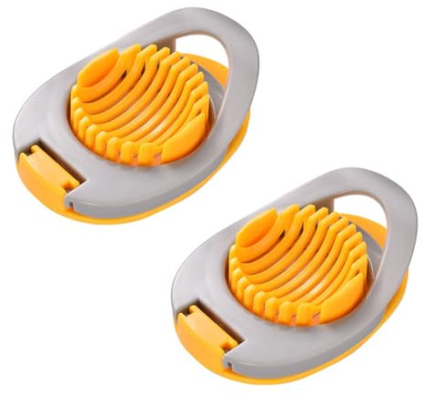 HDGSAFD Slicer À Œufs en 2 Pièces, Coupe-Œuf Créatif, Trancheuse D'Oeufs Multifonction, Petit Coupeur Pratique Extérieur, Gadget De Cuisine Simple.