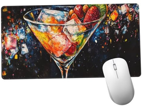 Negro Alfombrilla Ratón 900x500x3mm Alfombrilla Raton XXL Grande con Base de Goma Antideslizante, Lavable, Accesorios Gaming Taza, Ordenador Gamer Regalos, Mouse Pad Gaming Mejora La Velocida Y1366