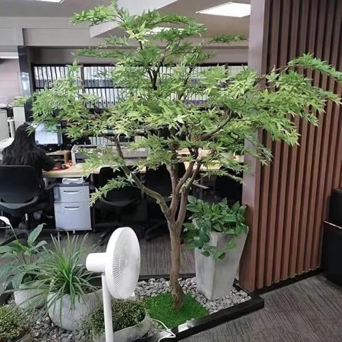 FHDCNTO Plantes en Pot artificielles Faux Cerisier Olivier Plantes artificielles pour Salon intérieur décoration de Plante Verte Artificielle Vert-1,8 m