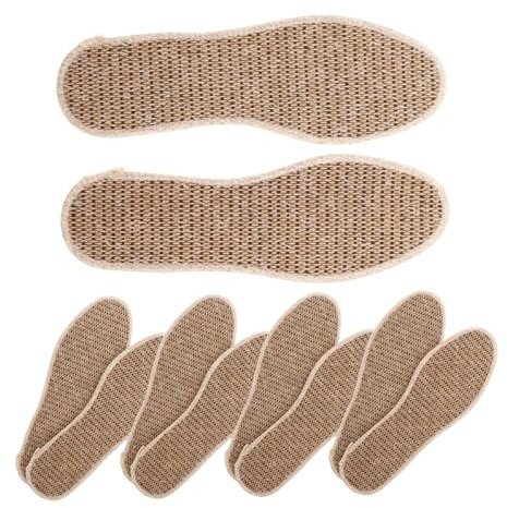 VALICLUD 5paare Schuheinlagen Für Damen Und Herren Aus Baumwolle Und Leinen Atmungsaktiv Und Schweißableitend Mit Beifußduft Für Sportschuhe Turnschuhe Und Alltag