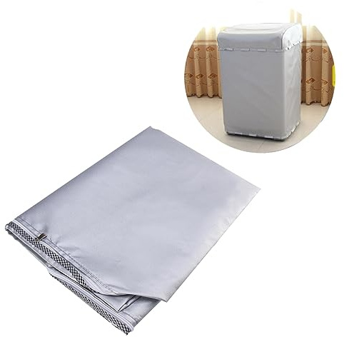 LALAFINA Housse Protection Solaire pour Lave-linge Sèche-linge à Chargement Haut avec Fermeture Éclair