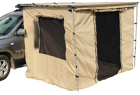 Vepnby Car Tent, Tailgate Tent, Campervan Awning With Double Layer Doors And Windows, Waterproof, Sun-proof And Scratch-resistant For SUV/Truck/Van Drive Away Awning(Large bottom)