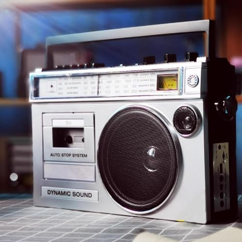 Boombox Retro Con Casete, Boombox Retro Con Reproductor De CD Y Casete, Grabadora Y Radio Con Altavoz Integrado, Compatible Con Entrada SD/USB Para Reuniones Familiares, Viajes Y Bailes Callejeros