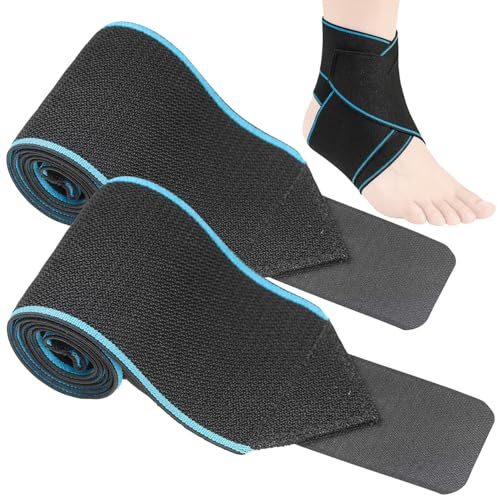 Speeron Knöchelbandagen: 2er-Set flexible Sprunggelenkbandagen, für rechtes & linkes Fußgelenk (leichte Sprunggelenk-Bandagen, Bandagen zur Entlastung, Socken)