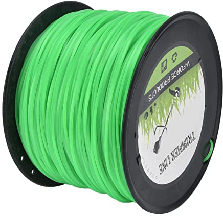 Haofy Fil de 2,0 Mm 372 Mètres pour Herbe épaisse et Mauvaises Herbes Cordon en Nylon Haute efficacité Compatible avec, pour l'entretien du Jardin, l'entretien de la Pelouse, Une Utilisation