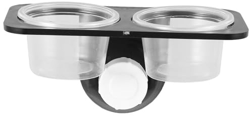 Gamelle pour Reptiles à Ventouse, Bol Nourriture d'eau | Lézard et Gecko, en Plastique, pour Bacs en Verre et Boîtes Acryliques, Gain de Place