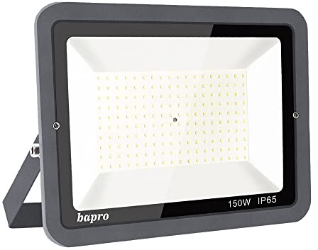 bapro 150 W, proiettore a LED, illuminazione esterna a LED, IP65, faretto LED esterno, bianco freddo (6000 K). Proiettore a LED, luci di inondazione. per illuminazione pubblica, garage, giardino