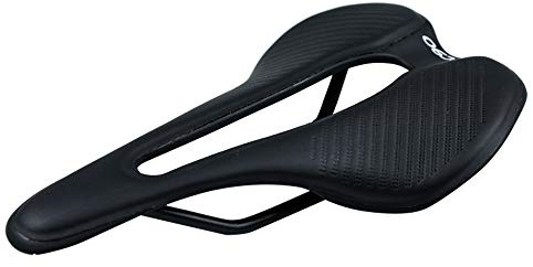 VOANZO Mountain Bike Seat with Central Relief Zone and Ergonomics Design Fit, Comfort Bike Saddle Breathable Bicycle Cushion for Women Men MTB/Exercise Bike/Road Bike Seats (Black)
