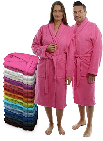 LEBENGOOD Badrock dam 100% bomull OEKO-TEX, amerikansk lockhandduk 450 gsm, ungdomsbadrockar, dusch, pool, badrock, unisex, Fuchsia, S