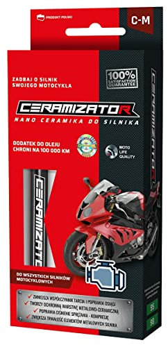Ceramizator CM Nano Protection Céramique pour Tous Moteurs de Moto - Additif d'Huile 10ml | Protection Moteur en Céramique Anti Usure | Additifs d'Huile de Moteur en Céramique | Moto Protéger