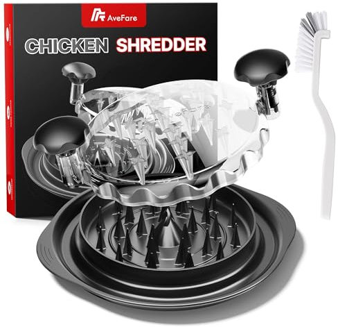 AveFare Trituradora grande de pollo, herramienta trituradora de pollo resistente y altamente duradera, máquina trituradora de carne, sin BPA, fuerte antideslizante, apta para lavavajillas, adecuada