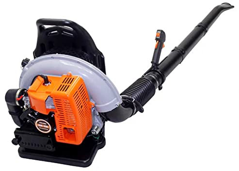 HYQNG Soplador de Hojas de Gasolina de Mochila de 2 Tiempos, soplador de Nieve de Mochila de Gasolina de 65 CC, soplador de Hojas de Gasolina Comercial con arnés enfriado por Aire, para soplar Nieve