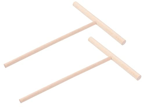 Luxshiny 2 Piezas Accesorio para Crepera Utensilios De Cocina De Madera Fabricante De Roti Esparcidor De Masa Esparcidor De Crepe Natural Espátula De Crepé De Madera Crepes Parilla