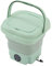 HEEPDD Mini Lave-Linge Pliable 8L Lave-Linge Grande capacité Petit Lave-Linge à Faible Bruit avec Commande à 1 Bouton pour la Maison 8L 100‑24 (Menthe Verte)