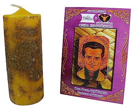 Velón Herbóreo Don Juan del Dinero - Ritual para portenciar la fortuna y el éxito financiero - Las Velas de Mariano