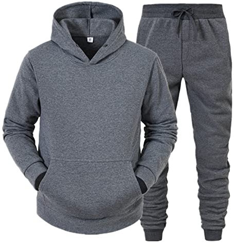 Viunychn Jogginganzug Herren Set Einfarbig, Trainingsanzug XL Sportanzug Kurz Slim Fit Freizeitanzug Elegant Activewear Hausanzug Winter Kuschelig Tracksuit
