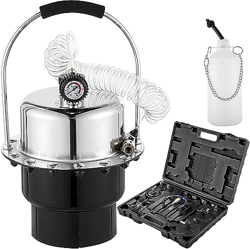 Kit di spurgo freni a pressione pneumatica for auto, strumento for cambio olio liquido freni con serbatoio da 5 litri for spurgo freni e sistema frizione (Color : Noir, Size : 1)
